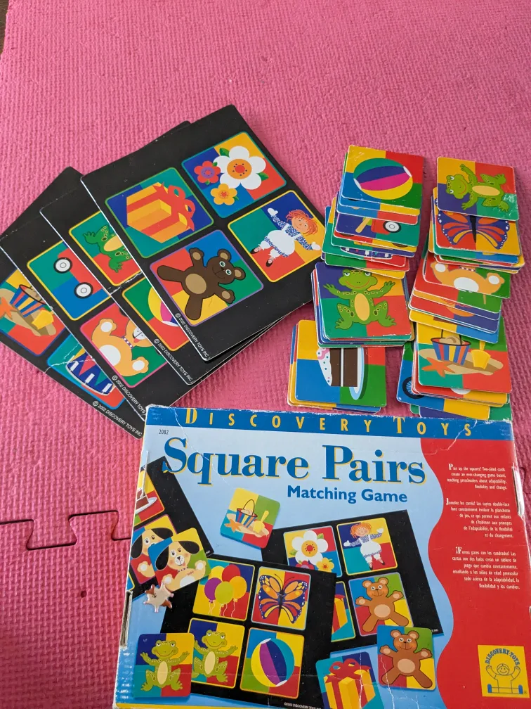 Discovery Toys Square Pairs Matching Game image indicator(2)