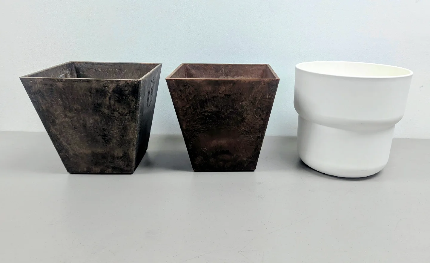 10" Stone Resin Planters and Ikea Forenling Planter thumbnail