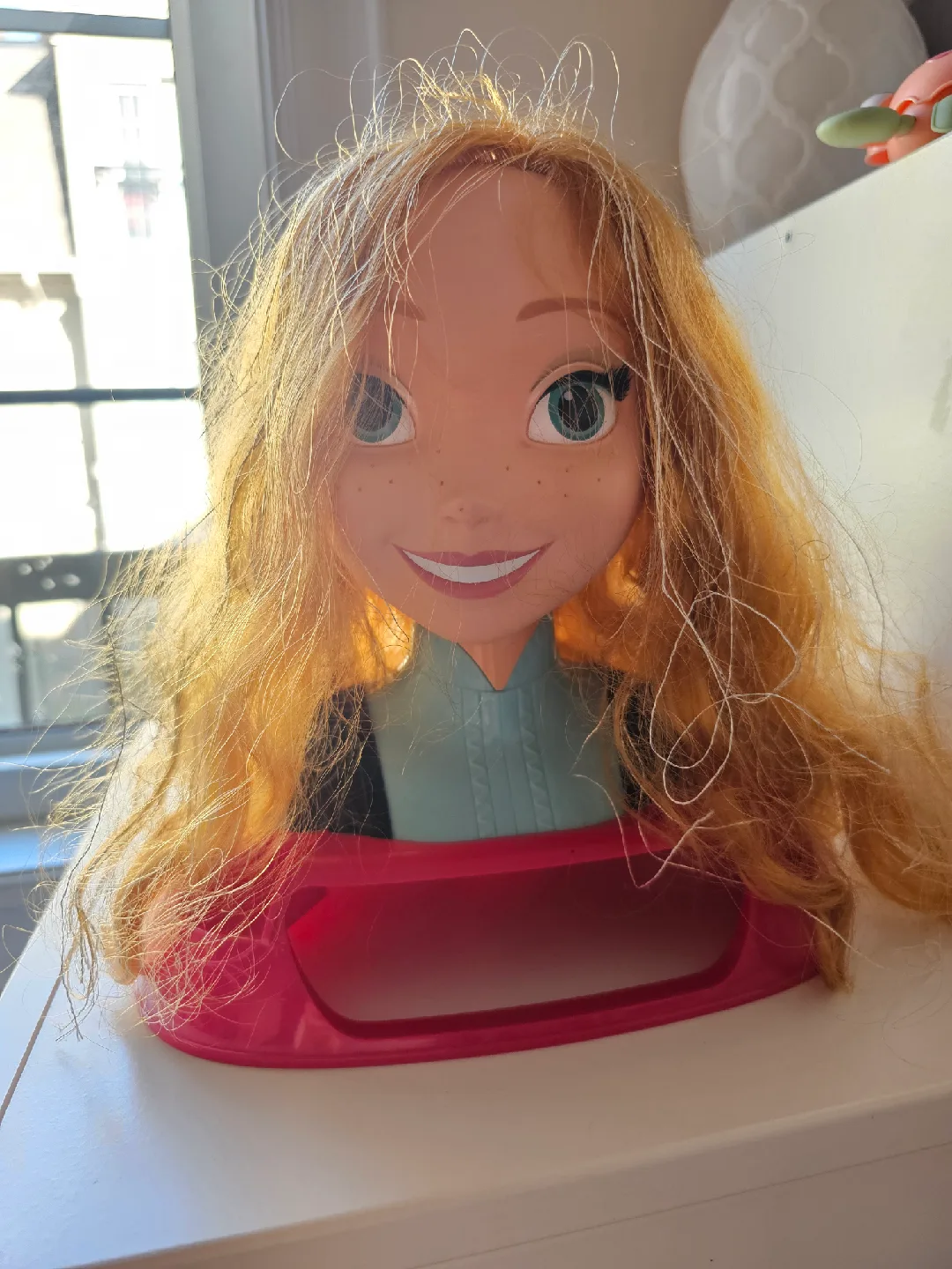 Frozen Anna Doll Head with Tangled Hair thumbnail