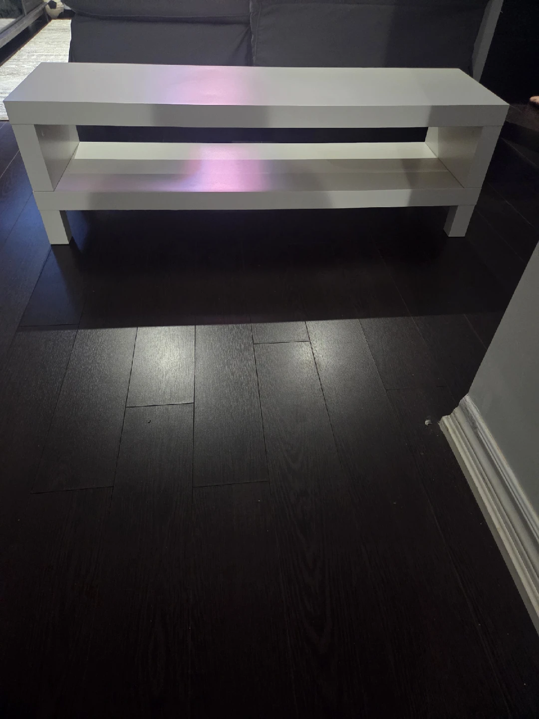 IKEA TV bench, white, 120x35x36 cm (47 1/4x13 3/4x14 1/8 ")