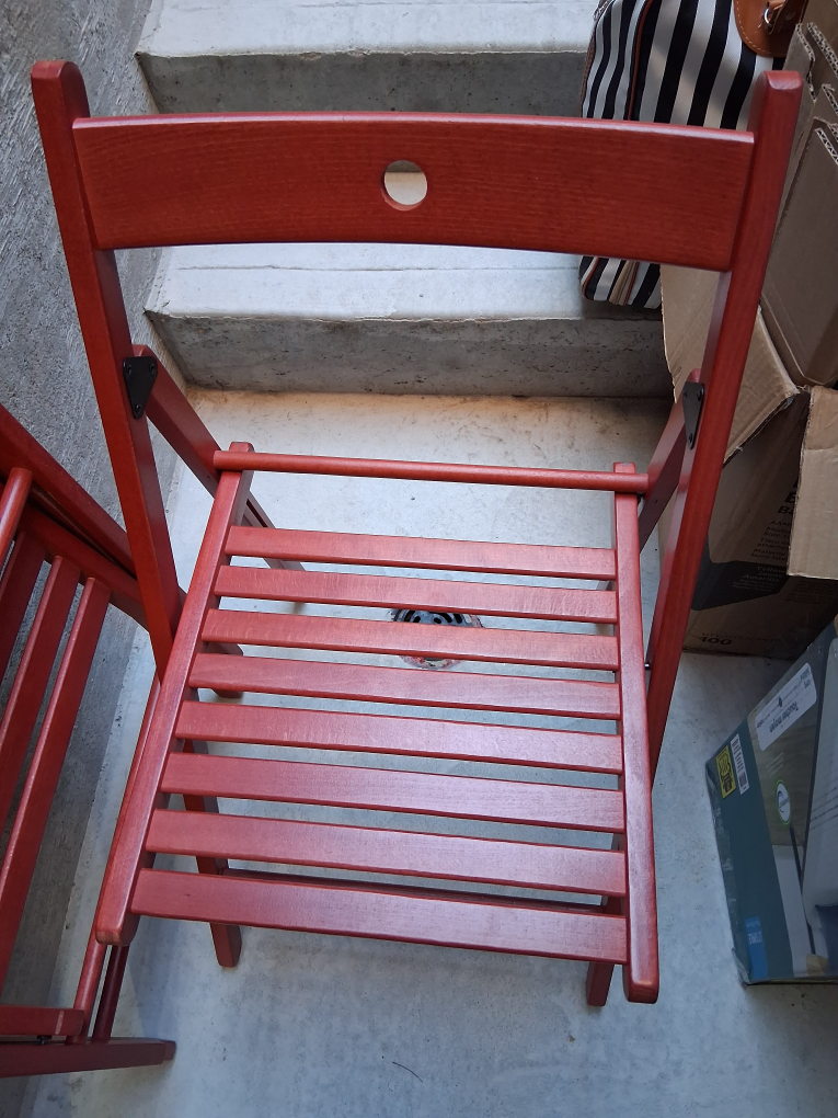 IKEA Terje Folding Chair - Red