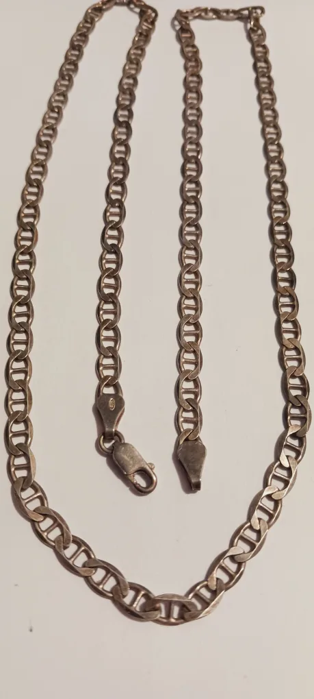 Sterling Silver Marinar Anchor Link Chain thumbnail