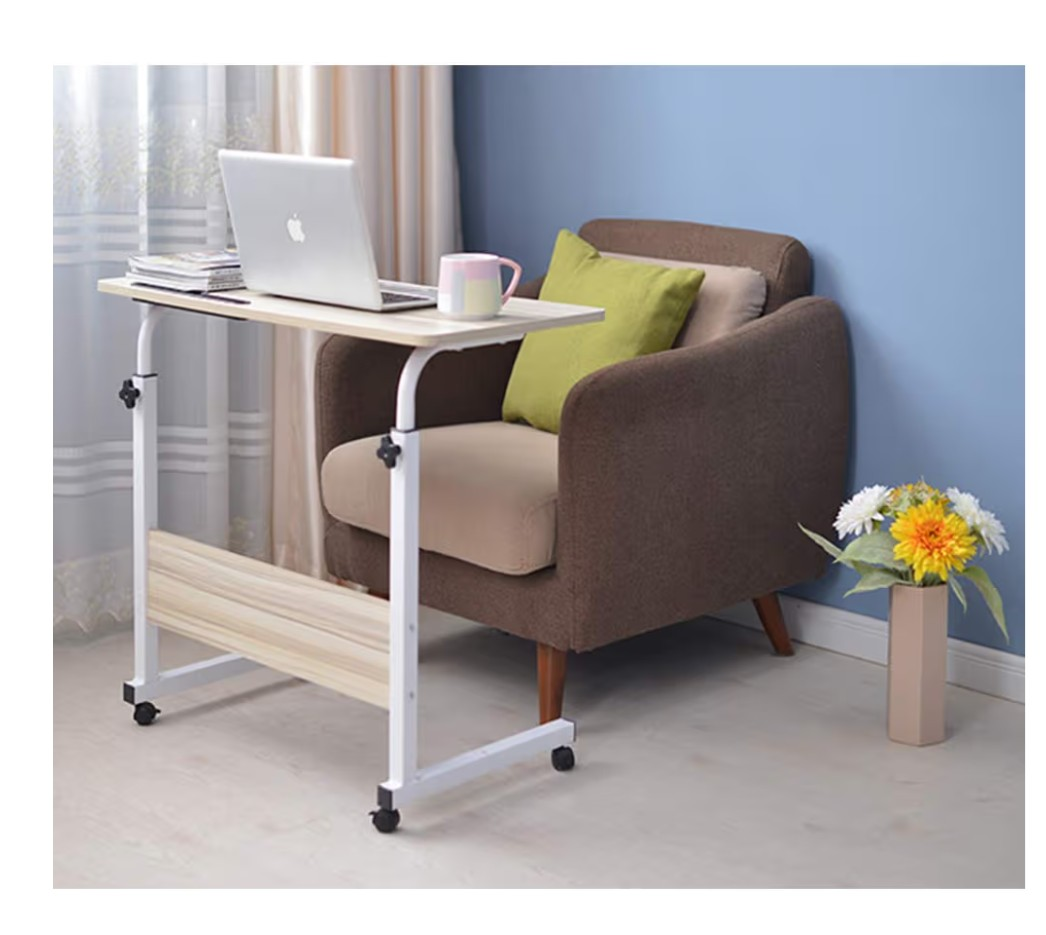Mobile adjustable sit/Stand Up Desk - White Maple - photo 3