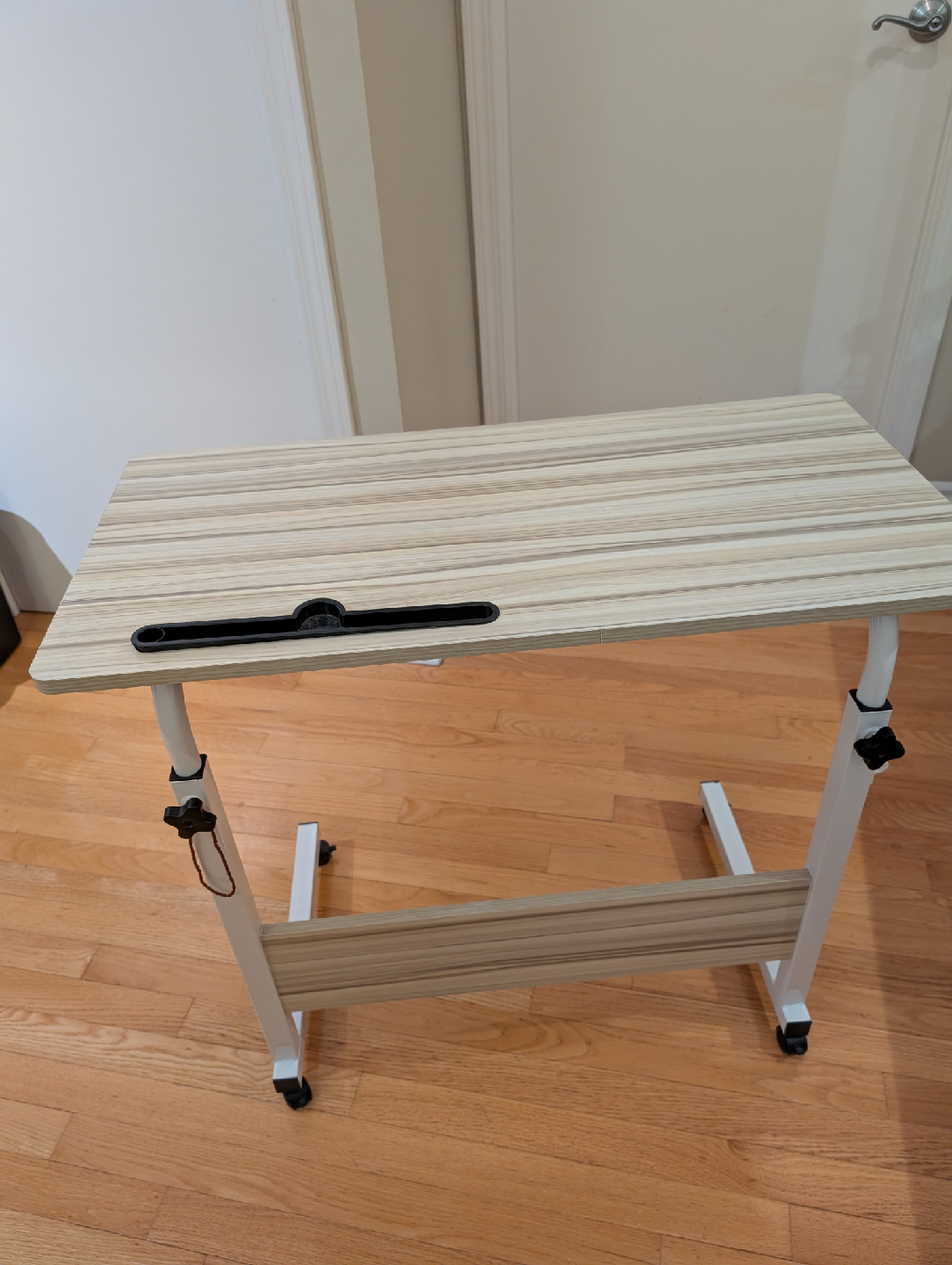 Mobile adjustable sit/Stand Up Desk - White Maple - photo 2