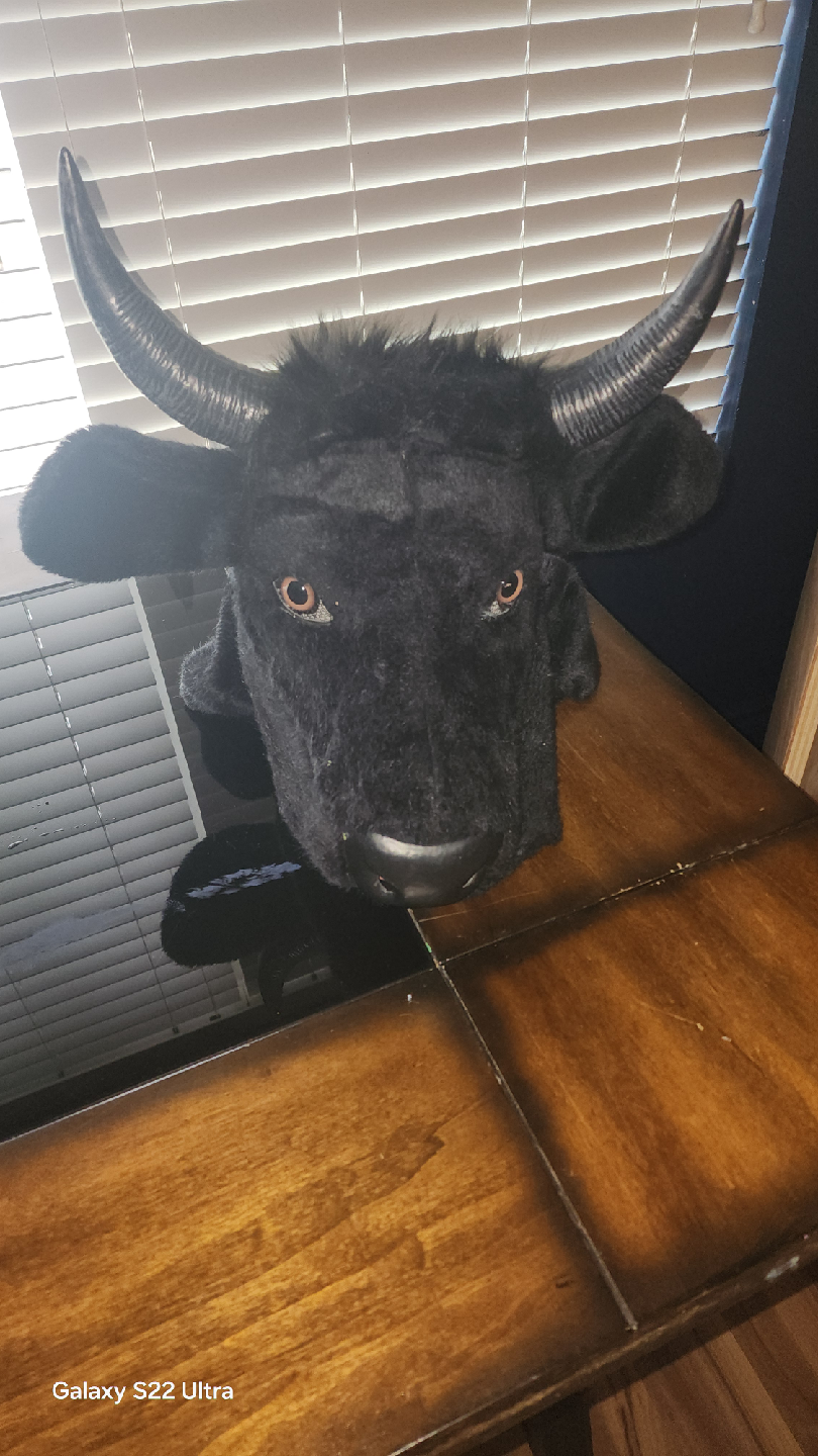 Black Bull Head Mask - photo 2