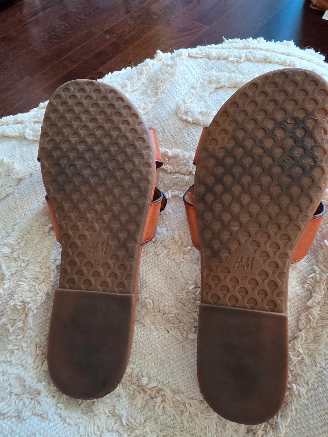 H&M Brown Leather Sandals image indicator(2)