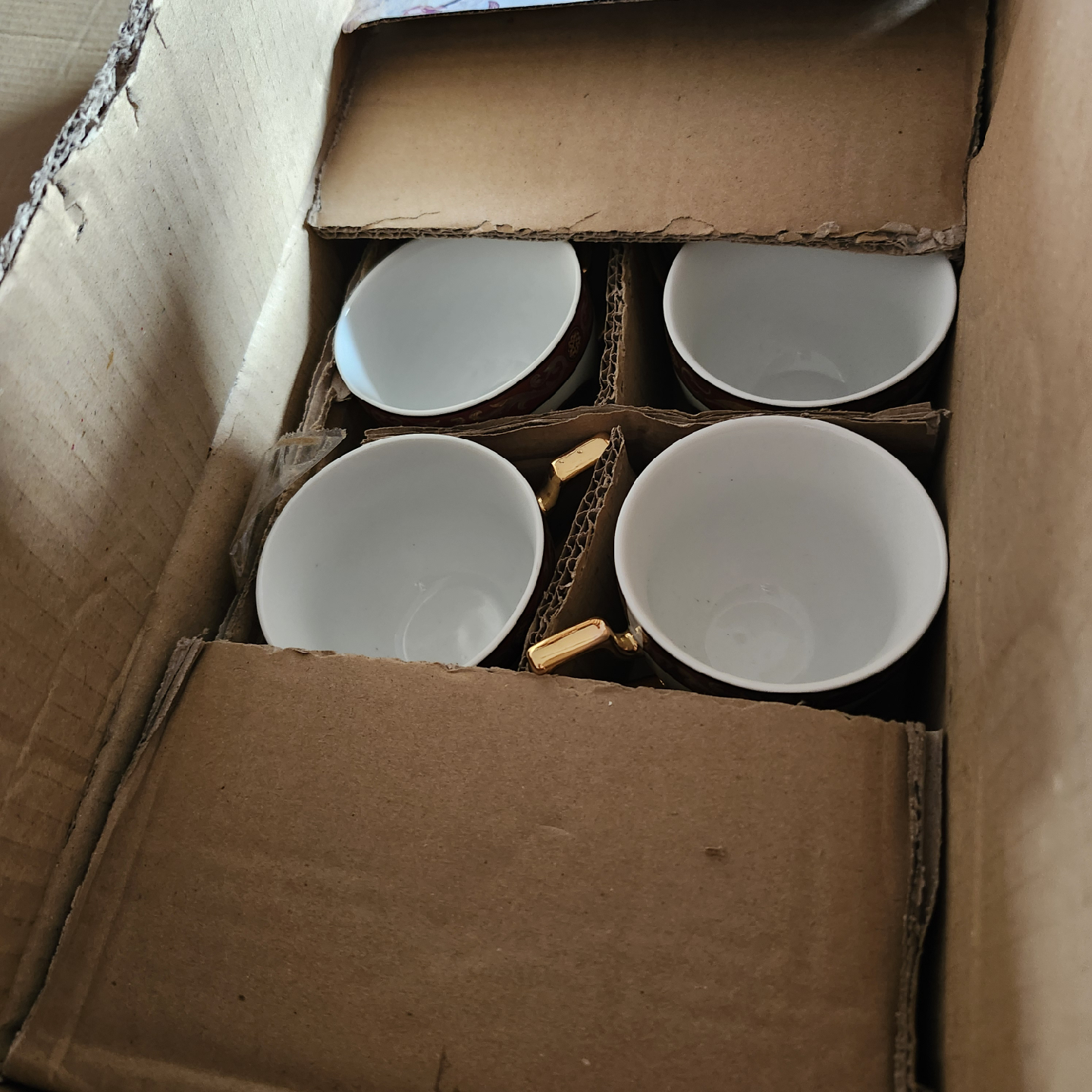 Large Versace Style Tea Cups Set Brand New - photo 2
