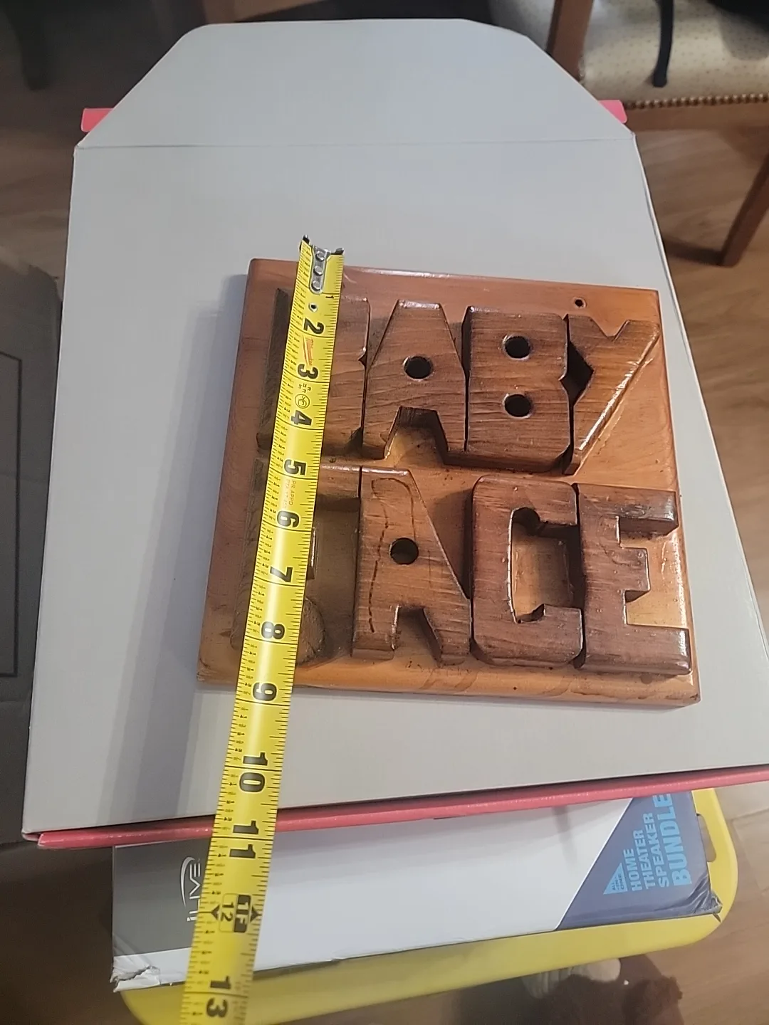 Wooden "BABY FACE" Wall Decor image indicator(2)