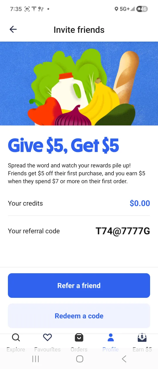 Grocery App Referral Code - Get $5!
