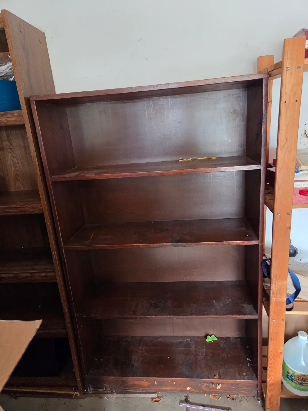 Wooden Bookcase - 35"W x 12"D x 61"H