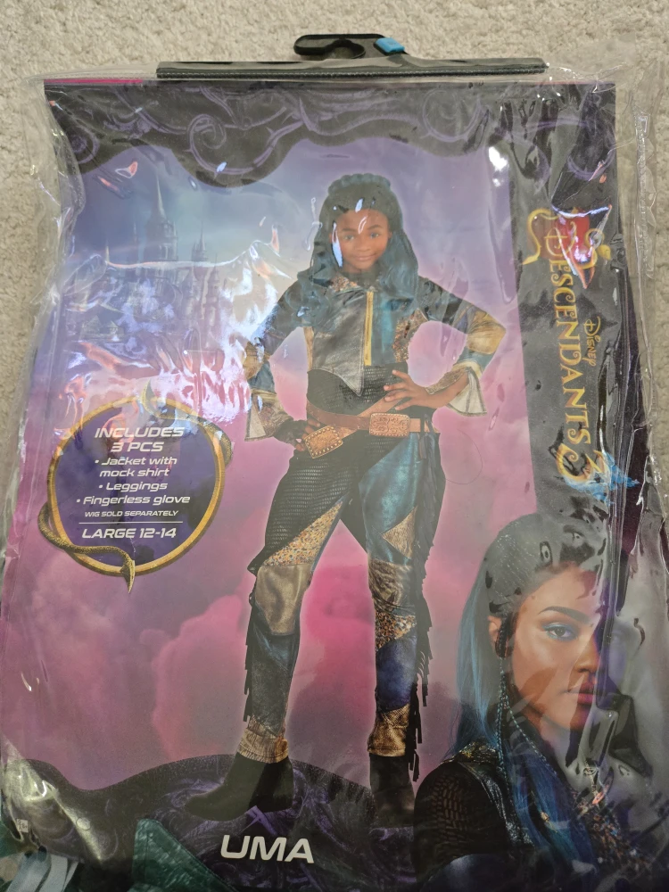Disney Descendants Uma Costume - Size 12-14