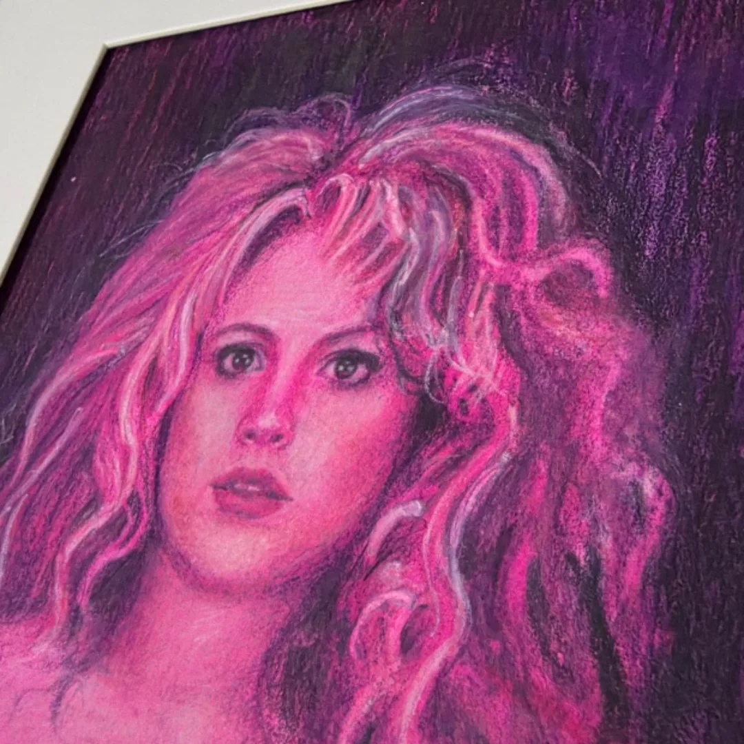 Lindsay Lohan 5×7 watercolor painting image indicator(2)