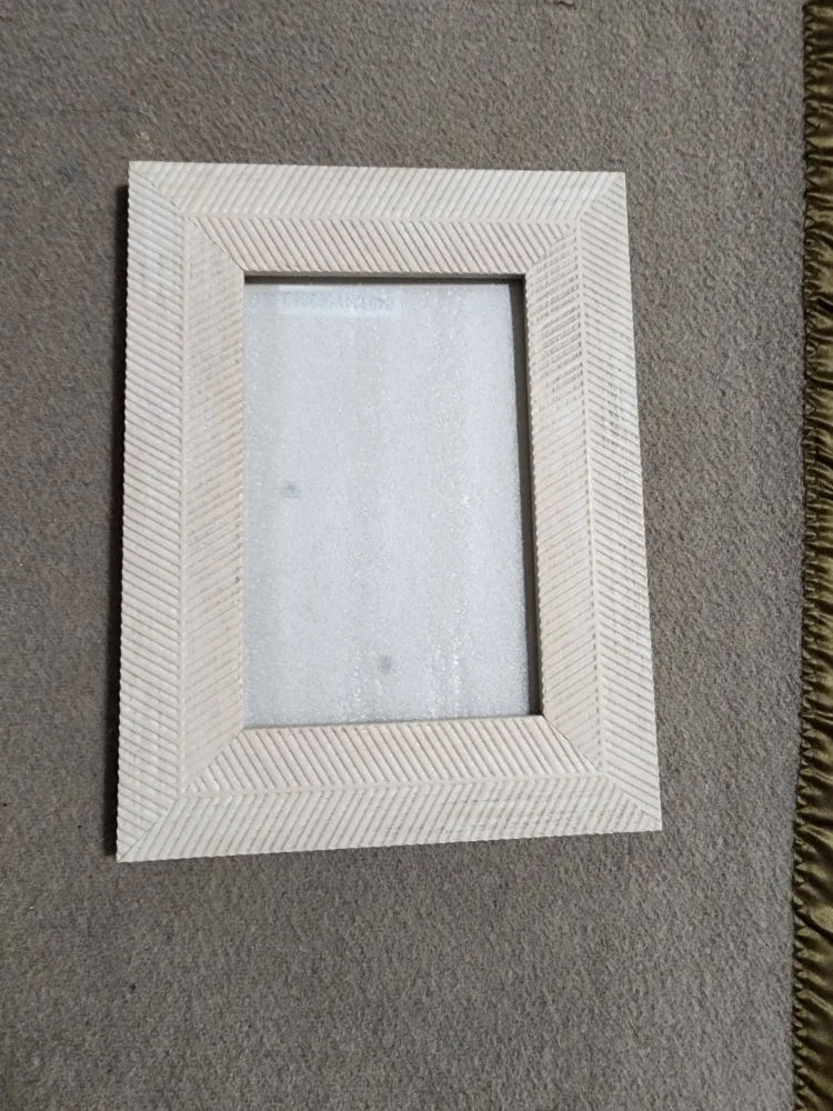 Neutral Herringbone Pattern Picture Frame thumbnail