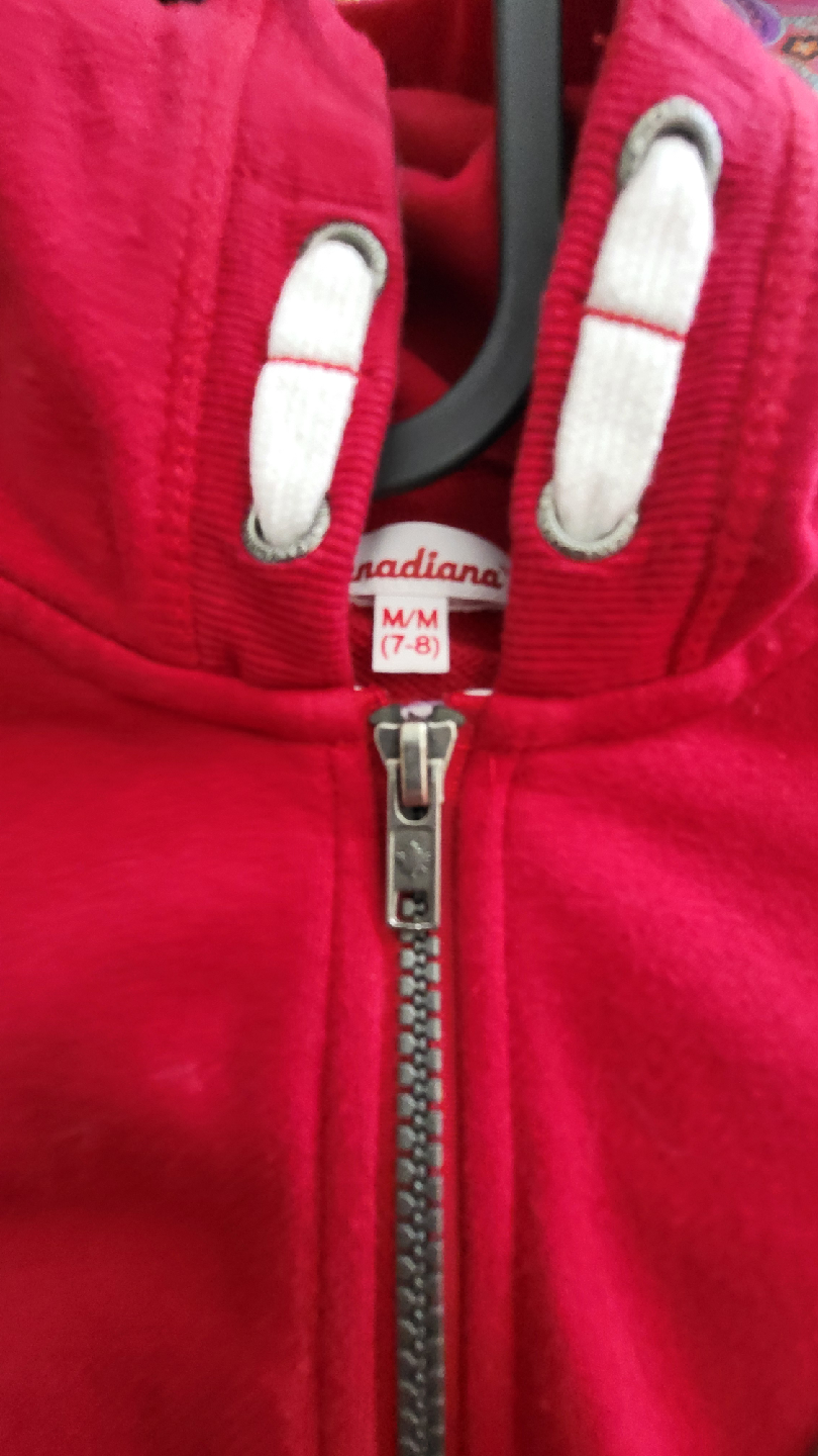 Canadian M/M (7-8) Red Full Zip Hoodie - photo 2