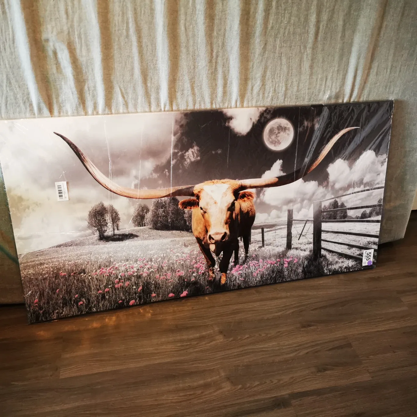 Highland Cow Wall Art 30x60 canvas image indicator(2)