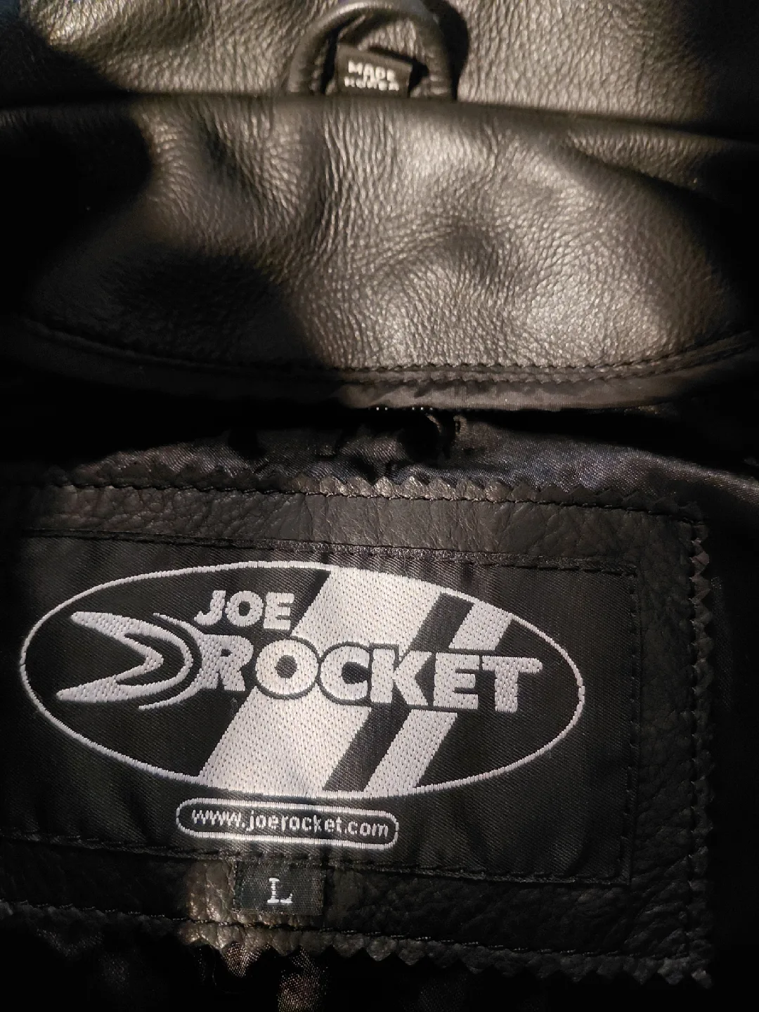 Joe Rocket Black Leather Jacket - Size L image indicator(3)