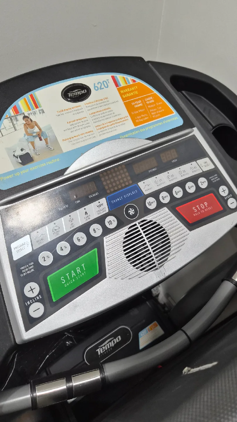 Tempo 620T Treadmill image indicator(2)