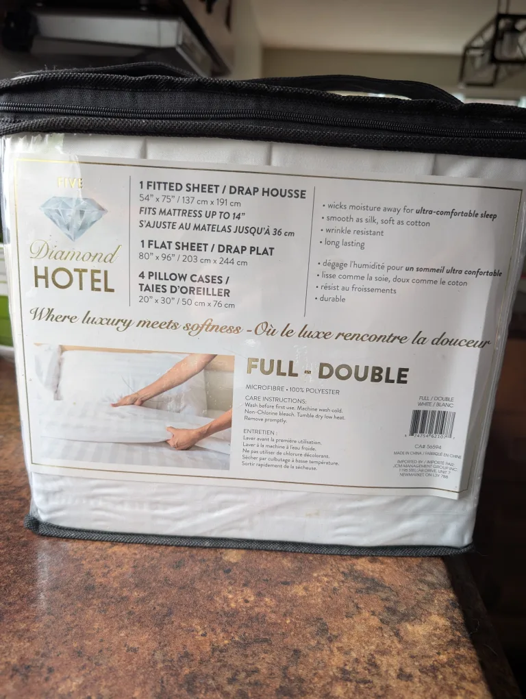 Diamond Hotel Full/Double 6-Piece Sheet Set - New image indicator(2)