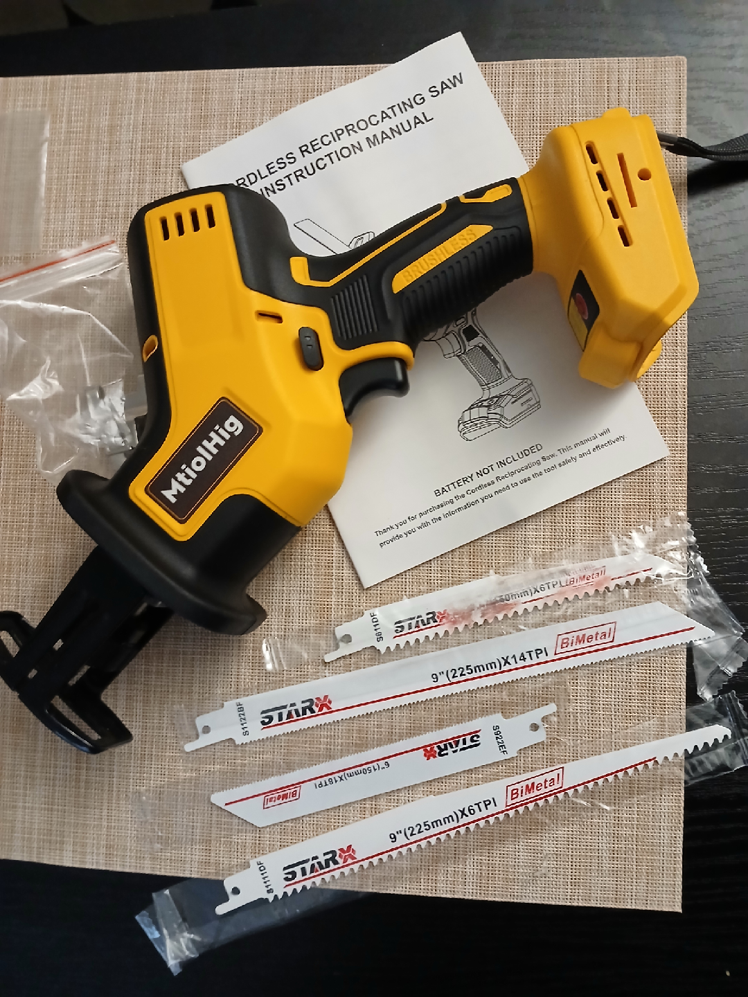 MtiolHig Cordless Reciprocating Saw