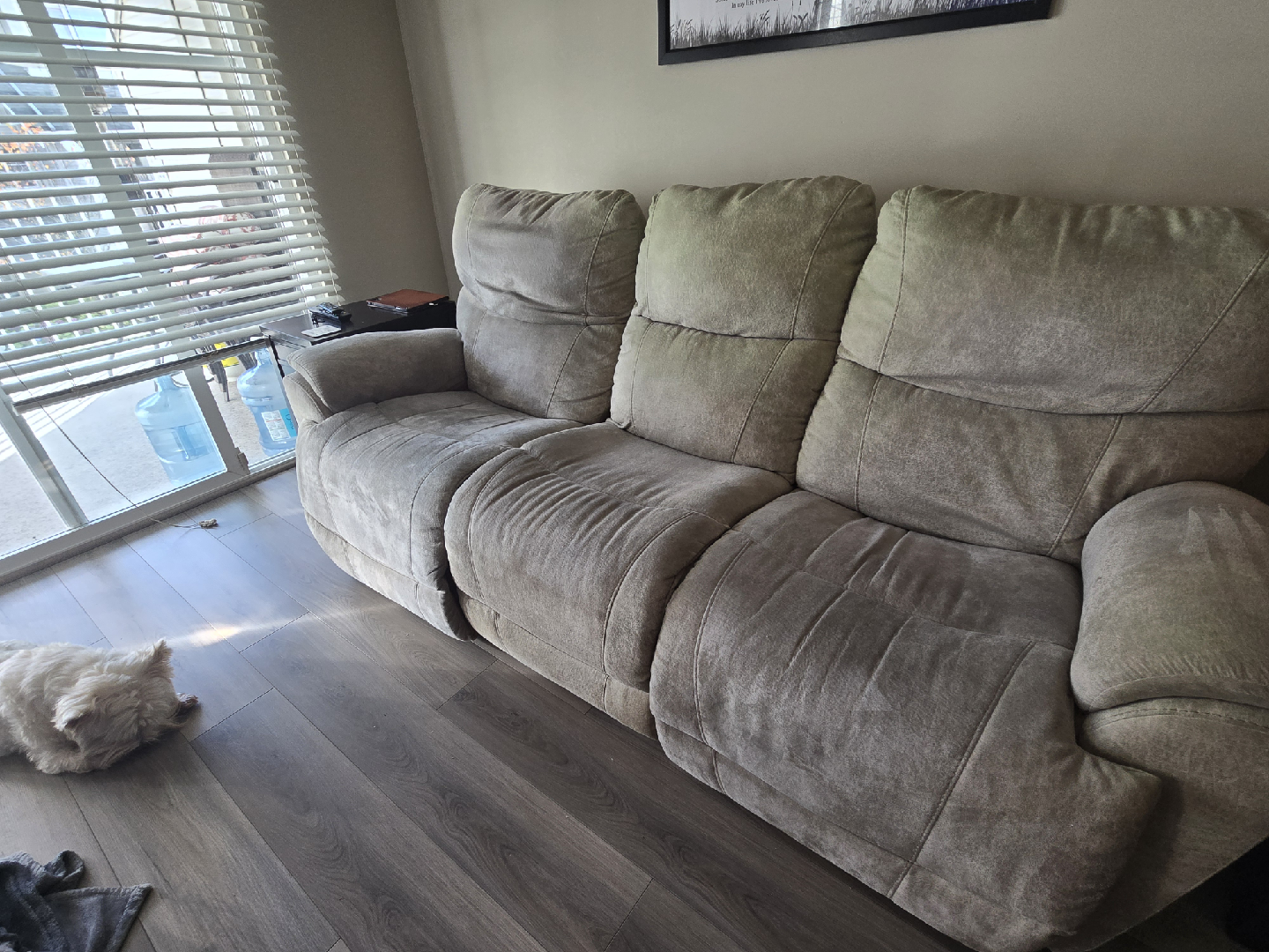 Three Seater Reclining Sofa with USB Port - photo 2