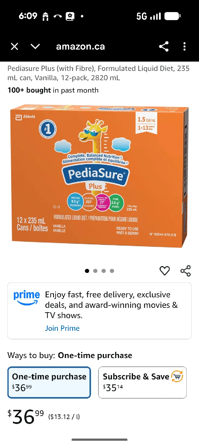 PediaSure Plus Vanilla (12-Pack)
