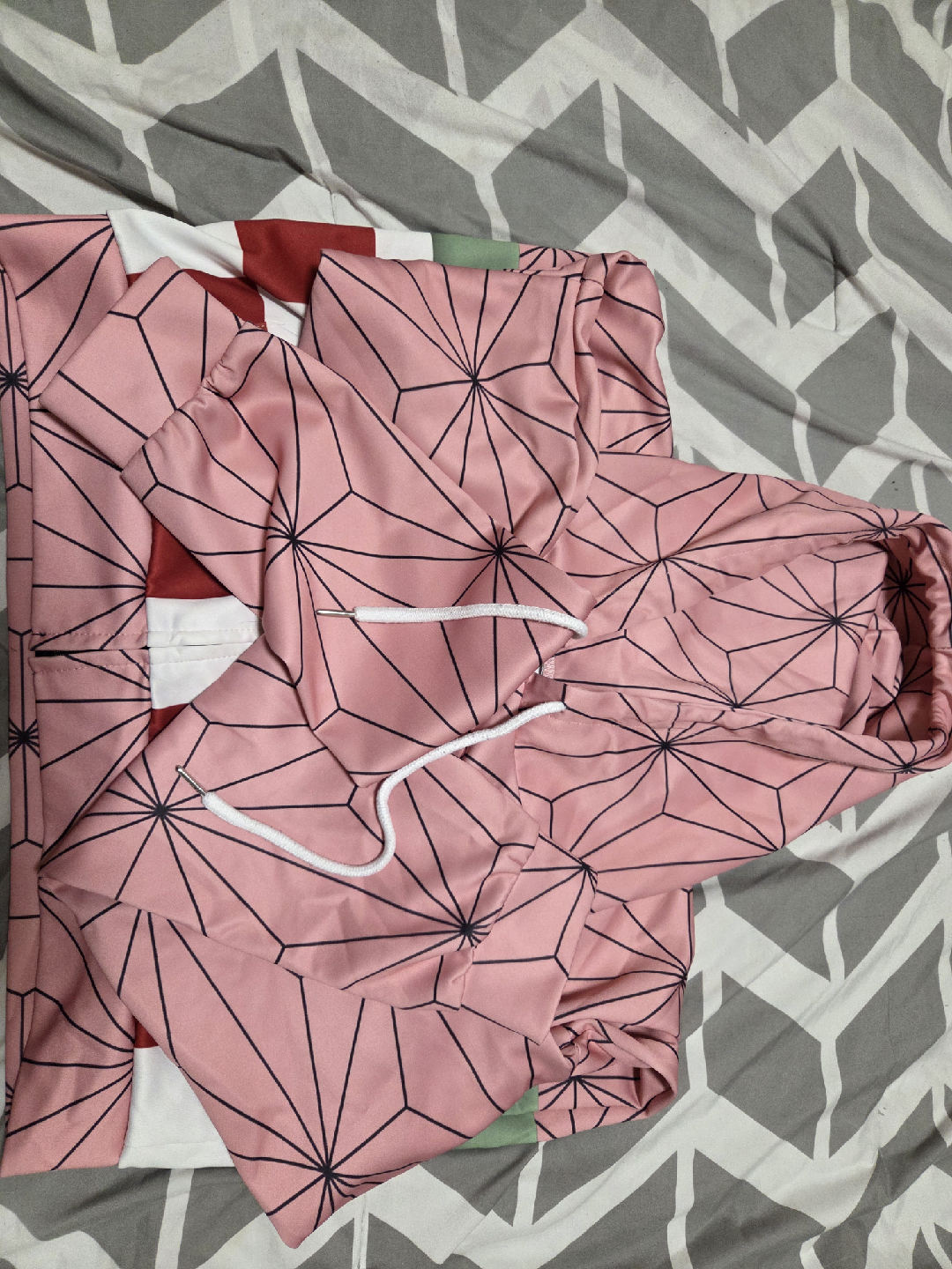 Pink Nezuko Kamado Hoodie - photo 2