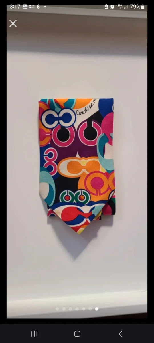 Coach 100% Silk Tie thumbnail