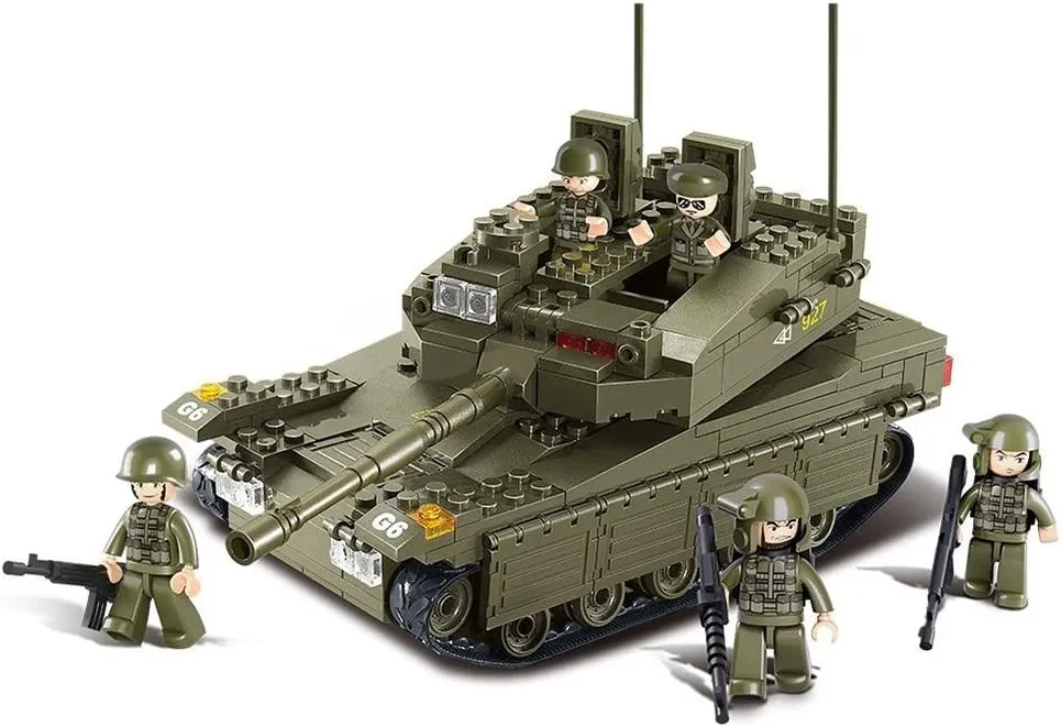 Sluban Army Tank Building Block Set image indicator(2)