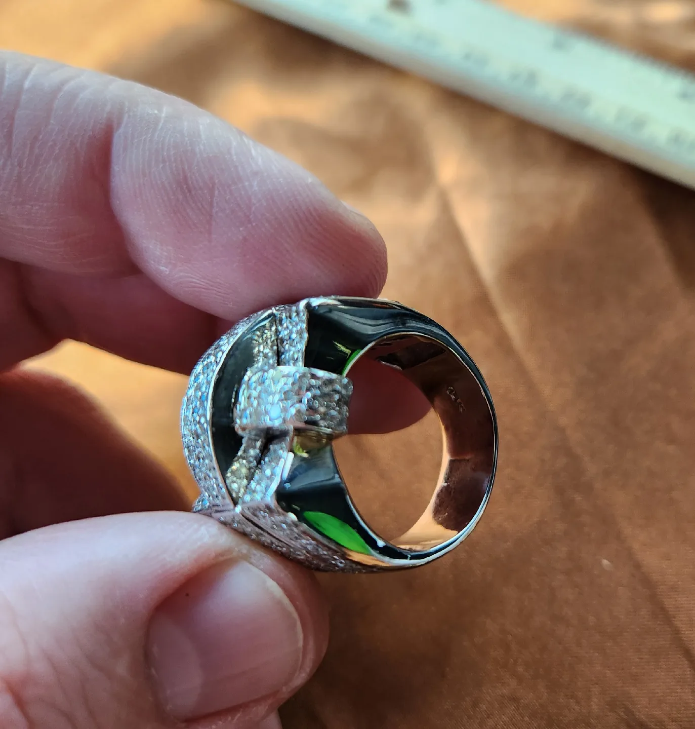 14k large Mens Diamond Ring. Non-negotiable. No offers please image indicator(2)