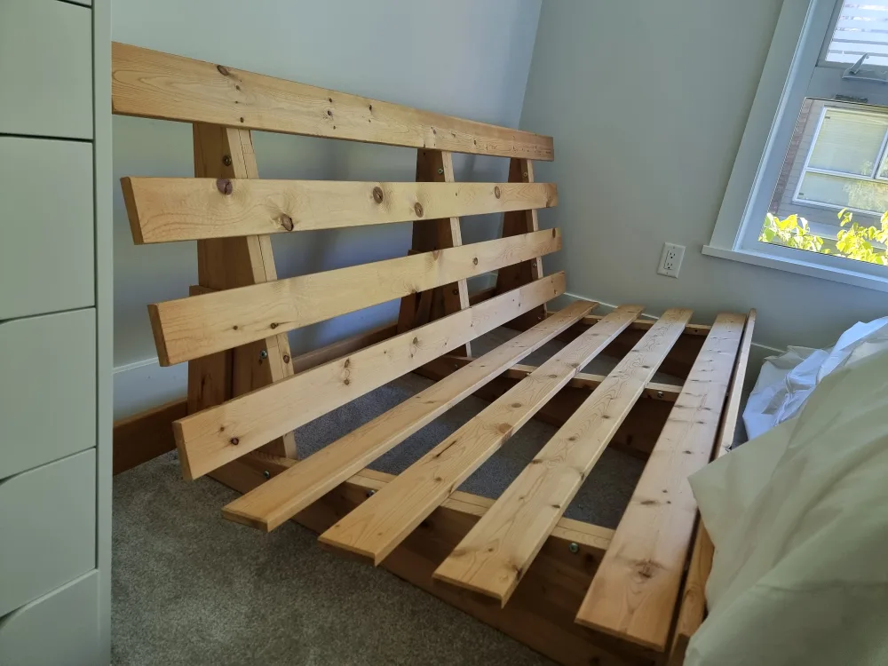 Collapsible Queen Size Futon / Sofa Bed with Mattress & Cover image indicator(2)