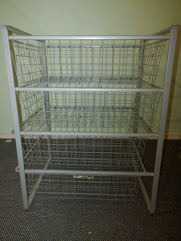 Wire Basket Storage Unit