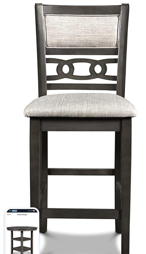 Round bistro height dining table with four chairs - photo 3