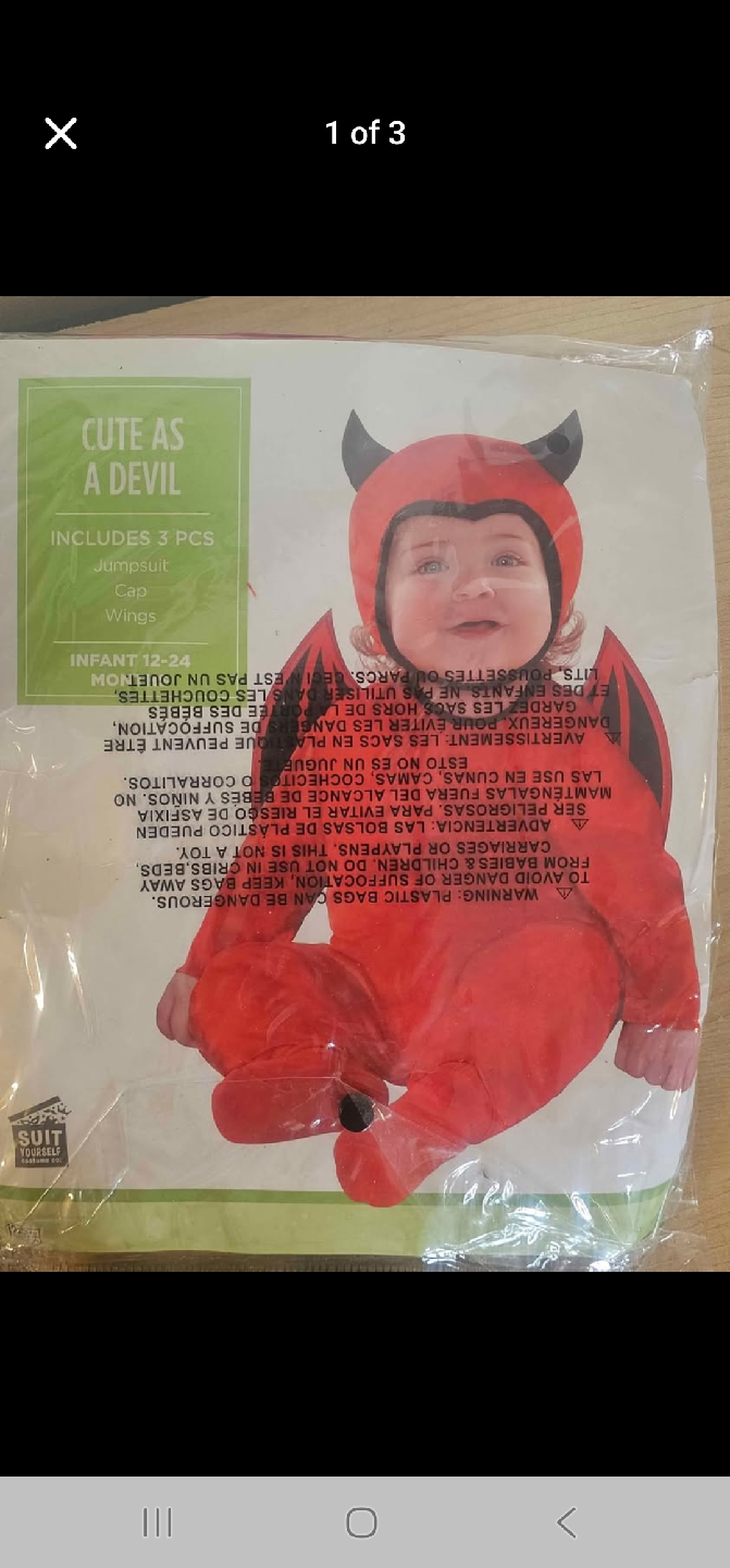 Cute As A Devil Infant Costume (12-24 Months)🎃