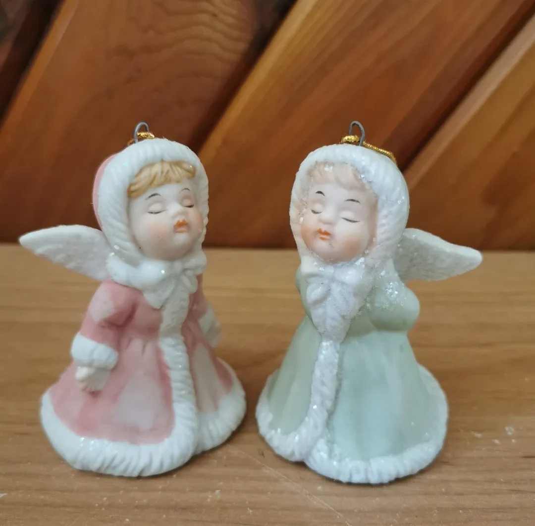 Angels Glitter Bells Christmas Ornaments image indicator(2)