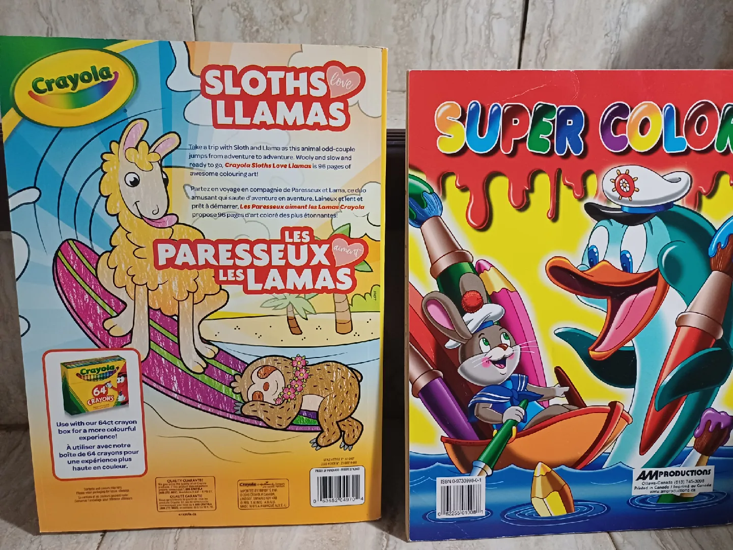FREE Crayola Sloths Love Llamas & Super Color Colouring Books image indicator(2)