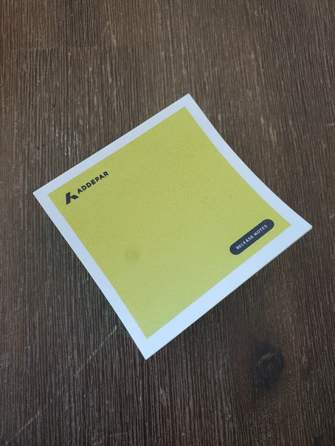 Addepar Release Notes Pad thumbnail