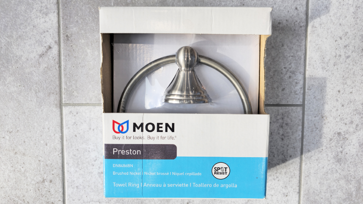 Moen Towel Ring (Brushed Nickel)