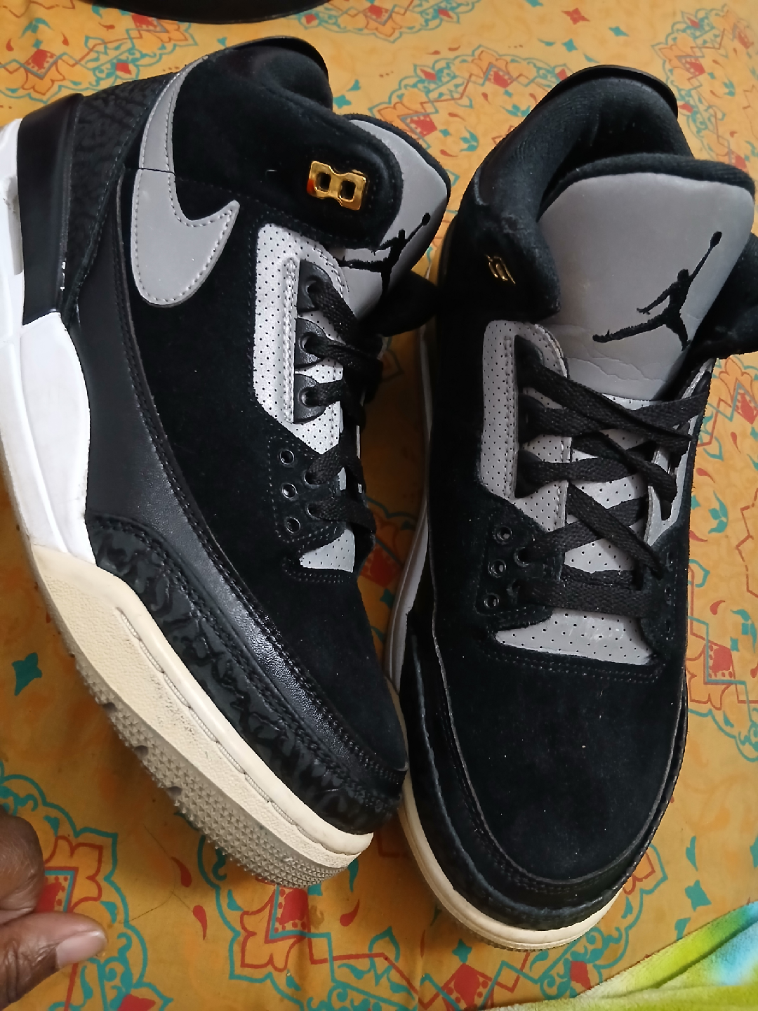 Nike Air Jordan 3 Retro Black/Grey Shoes
