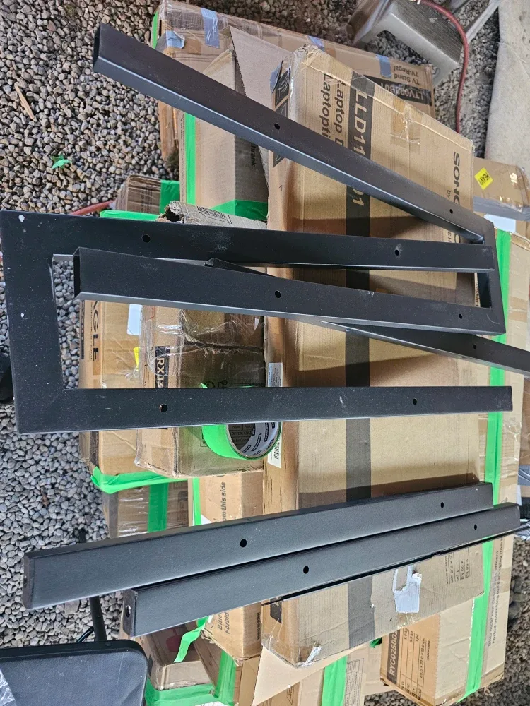 VASAGLE Ladder Shelf - Rustic Brown/Black image indicator(4)