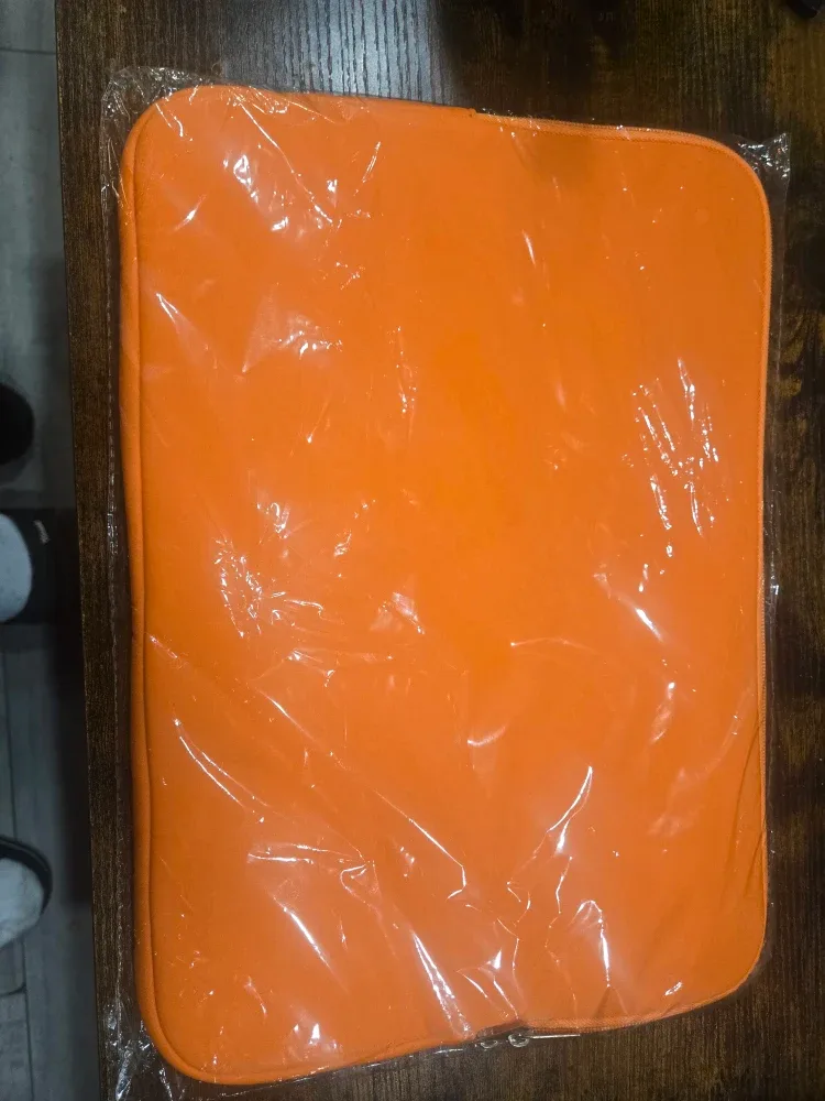New 15 inch Red Orange Laptop Sleeve image indicator(2)