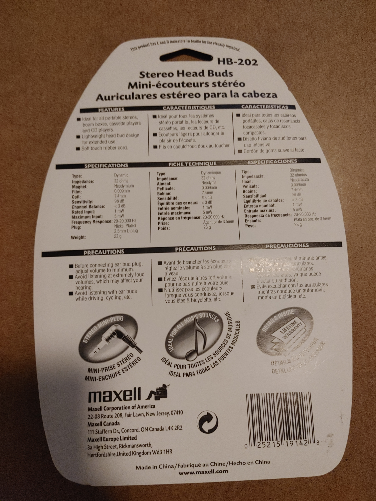 🧡BRAND NEW! TWO PAIRS OF SEALED MAXELL HEADPHONES. - photo 2