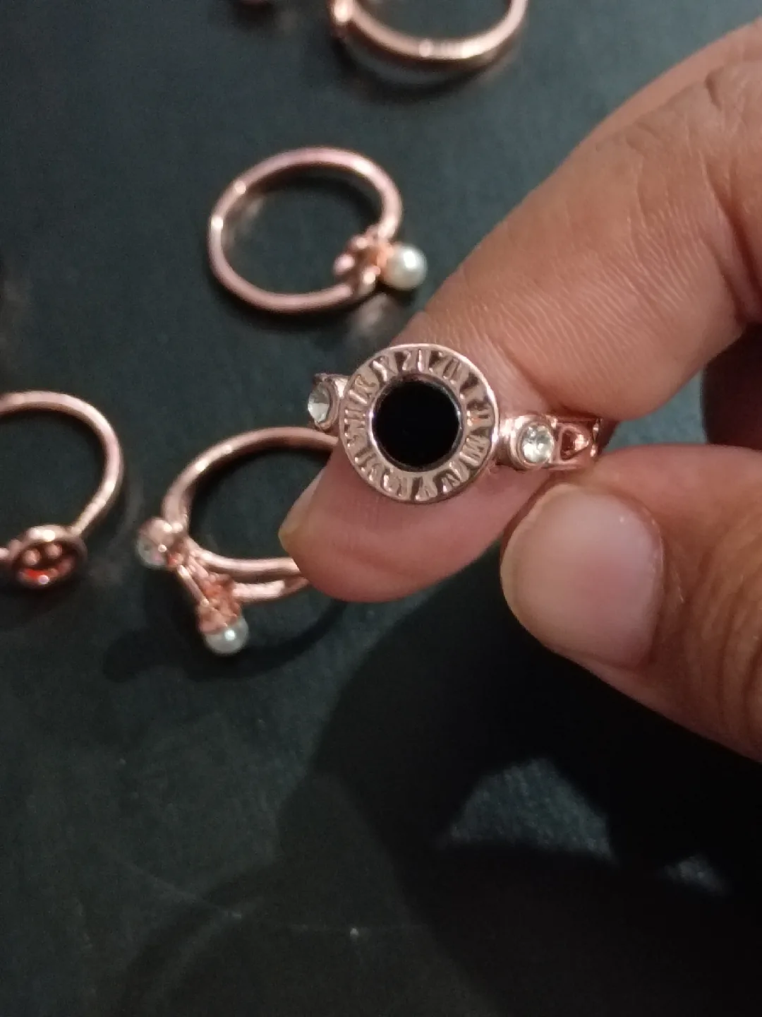 Assorted Rings - Rose Gold Tone image indicator(6)