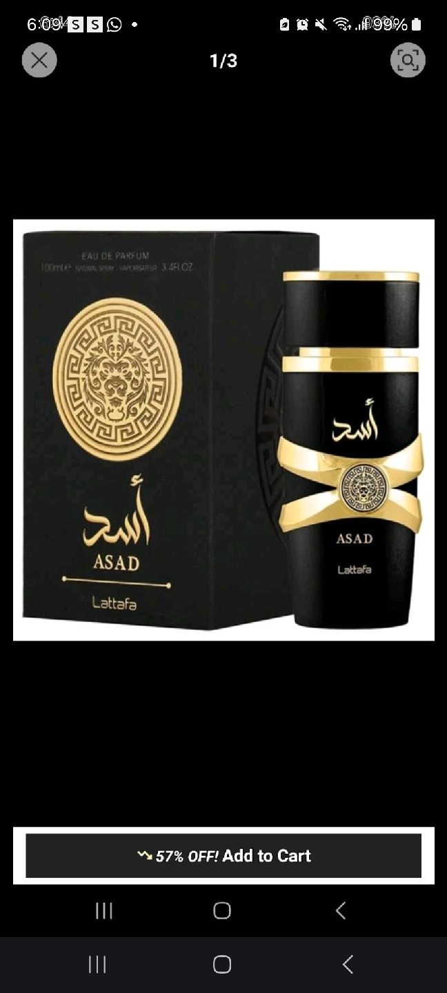 Lattafa Asad Eau de Parfum 3.4 fl oz