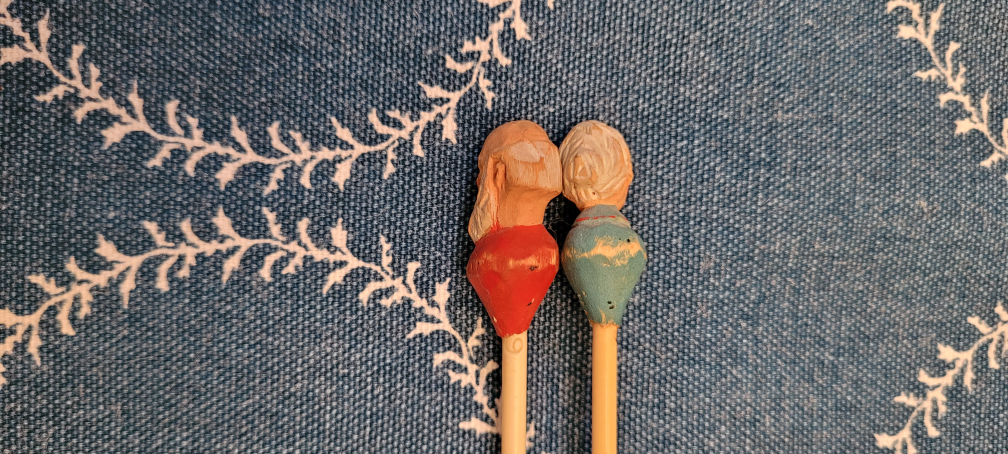 Hand chip-carved knitting needles - photo 2