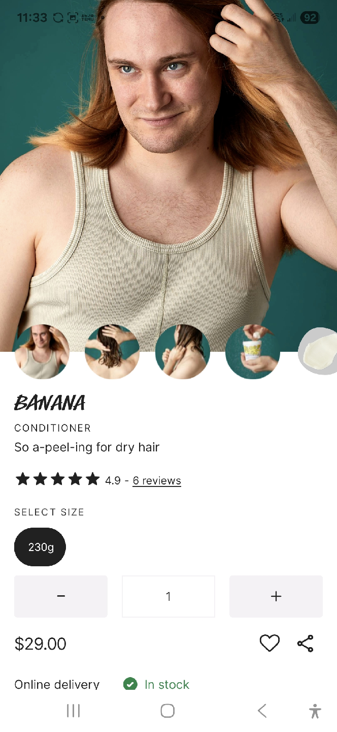 Lush Banana Conditioner - 230g - photo 4