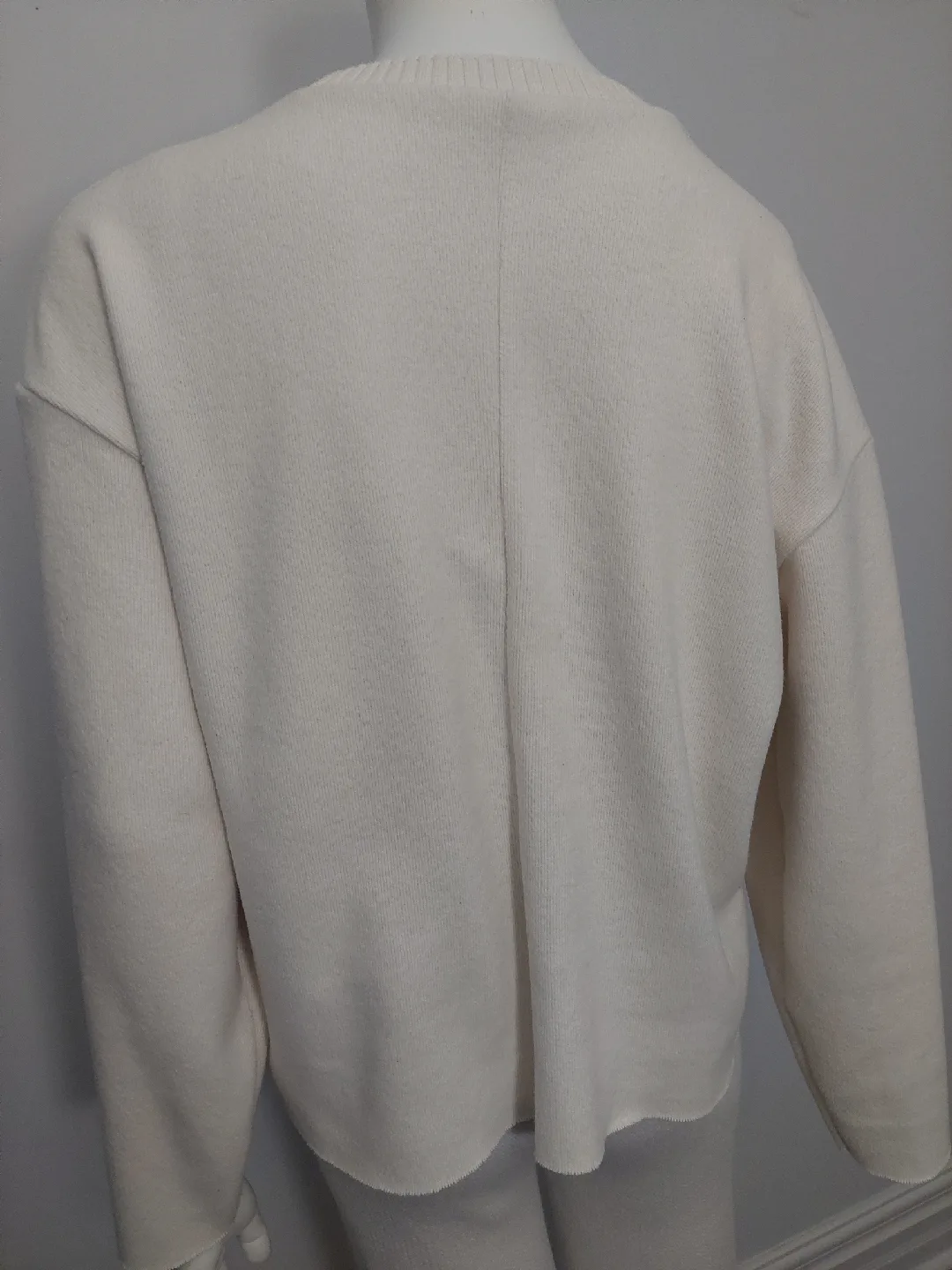 Off White  Medium Cream Knit Sweater from Zara image indicator(3)