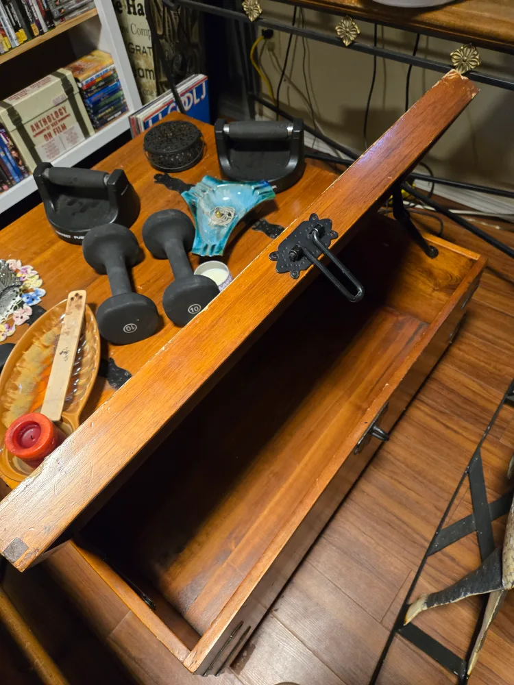 antique table with storage image indicator(3)