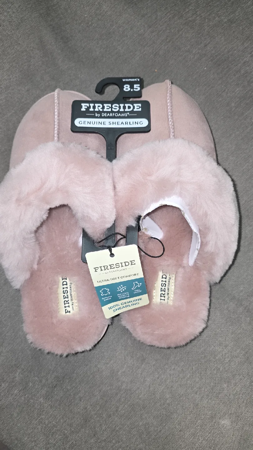 Fireside by Dearfoams Shearling Slippers - Women's Size 8.5 thumbnail
