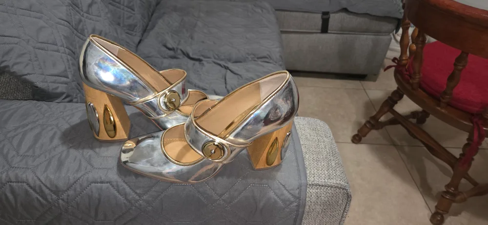 Silver Mary Jane Heels image indicator(2)