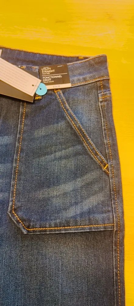 Jordache High Rise Straight Jeans - Size 12 image indicator(6)